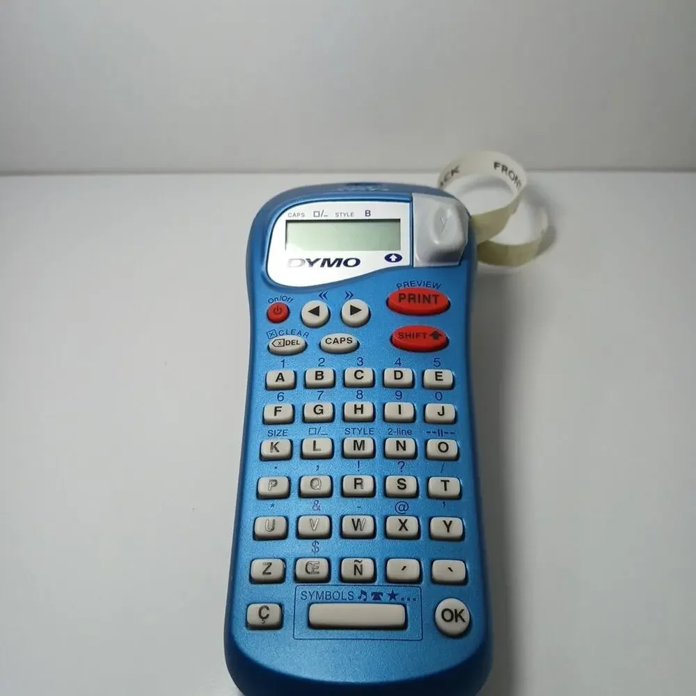 Dymo Letra Tag Label Maker Handheld Blue